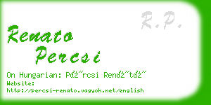 renato percsi business card